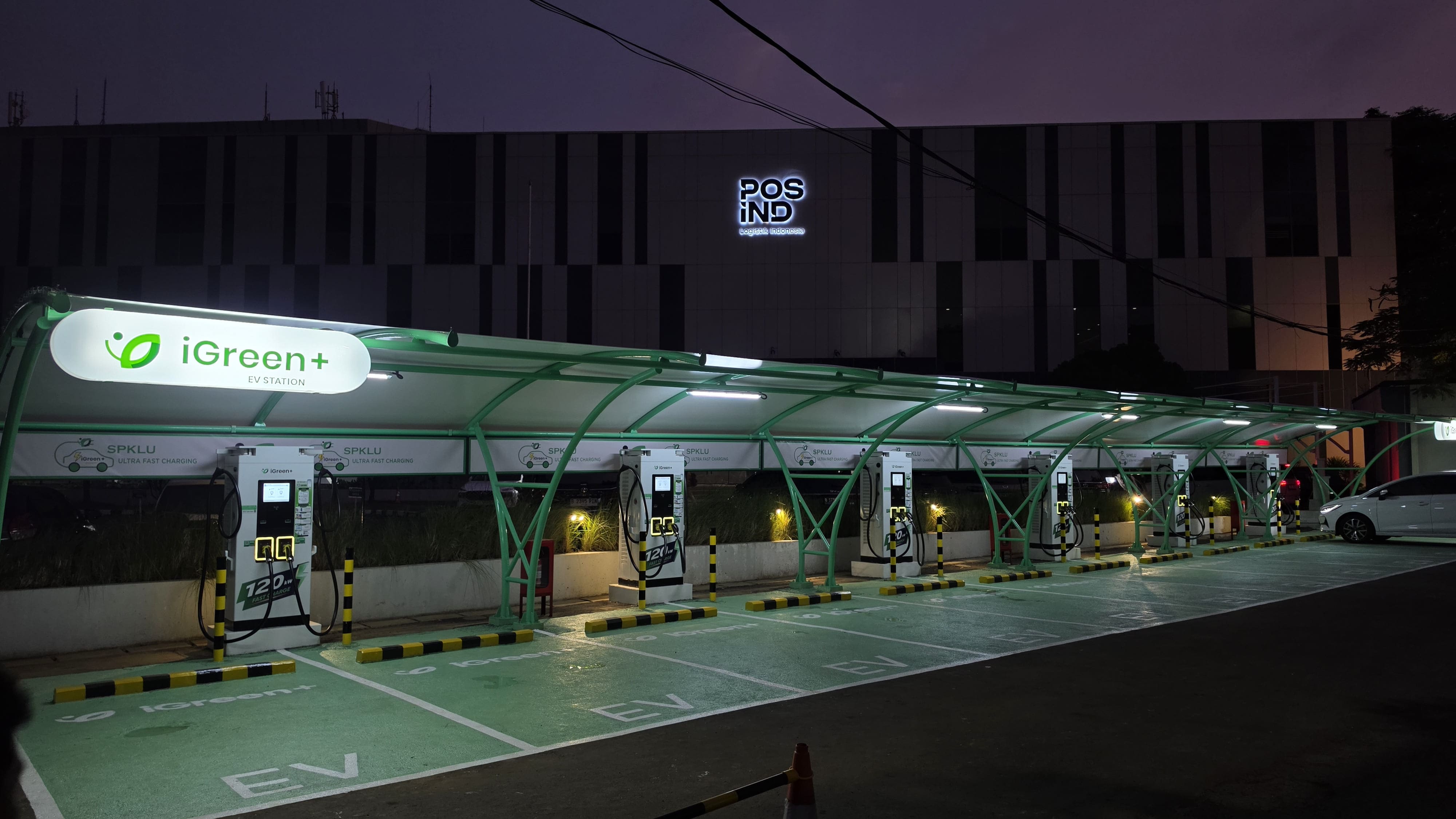 iGreen+ charging station at Pos Indonesia